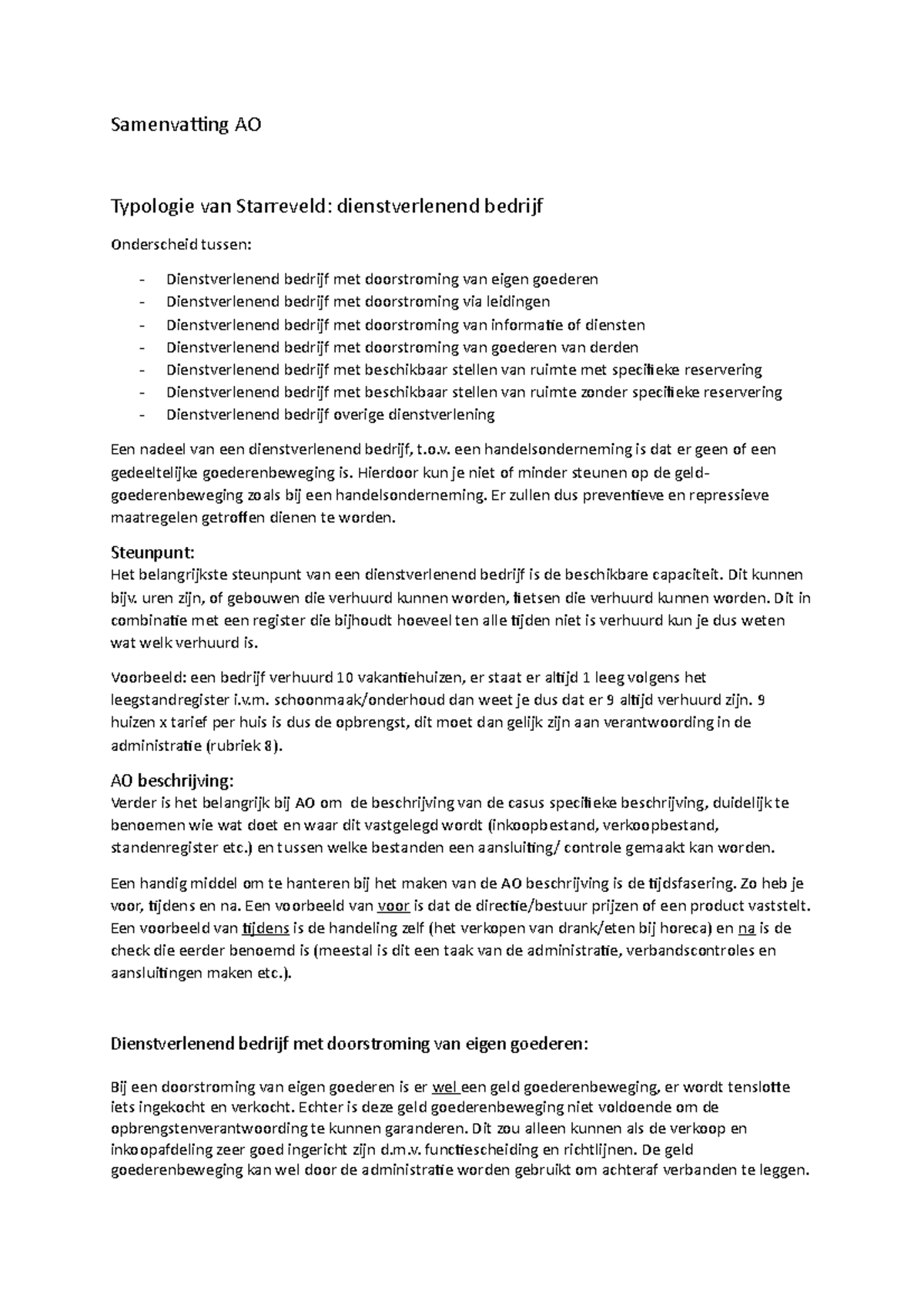 samenvatting-ao-samenvaing-ao-typologie-van-starreveld