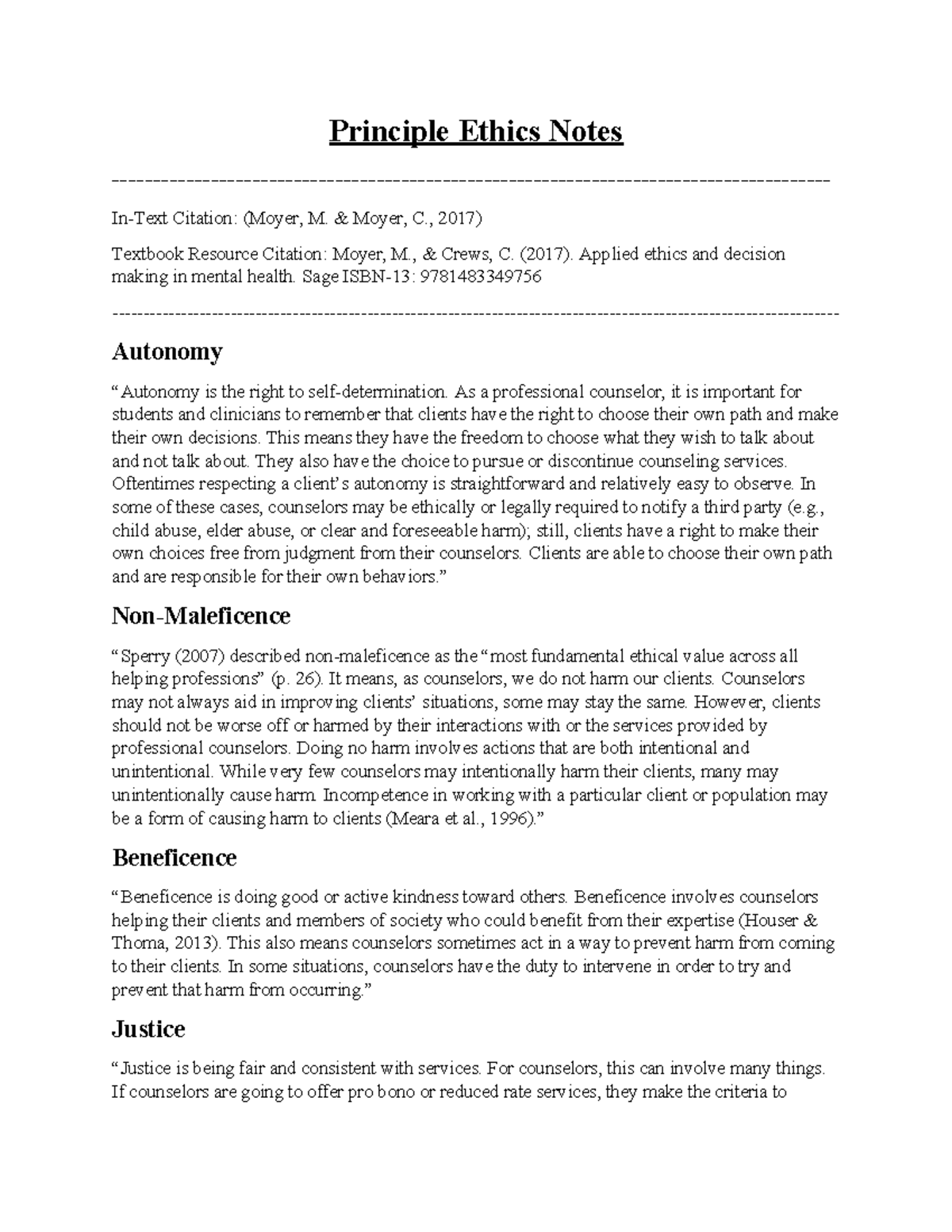 Principle Ethics Notes - Principle Ethics Notes - In-Text Citation ...