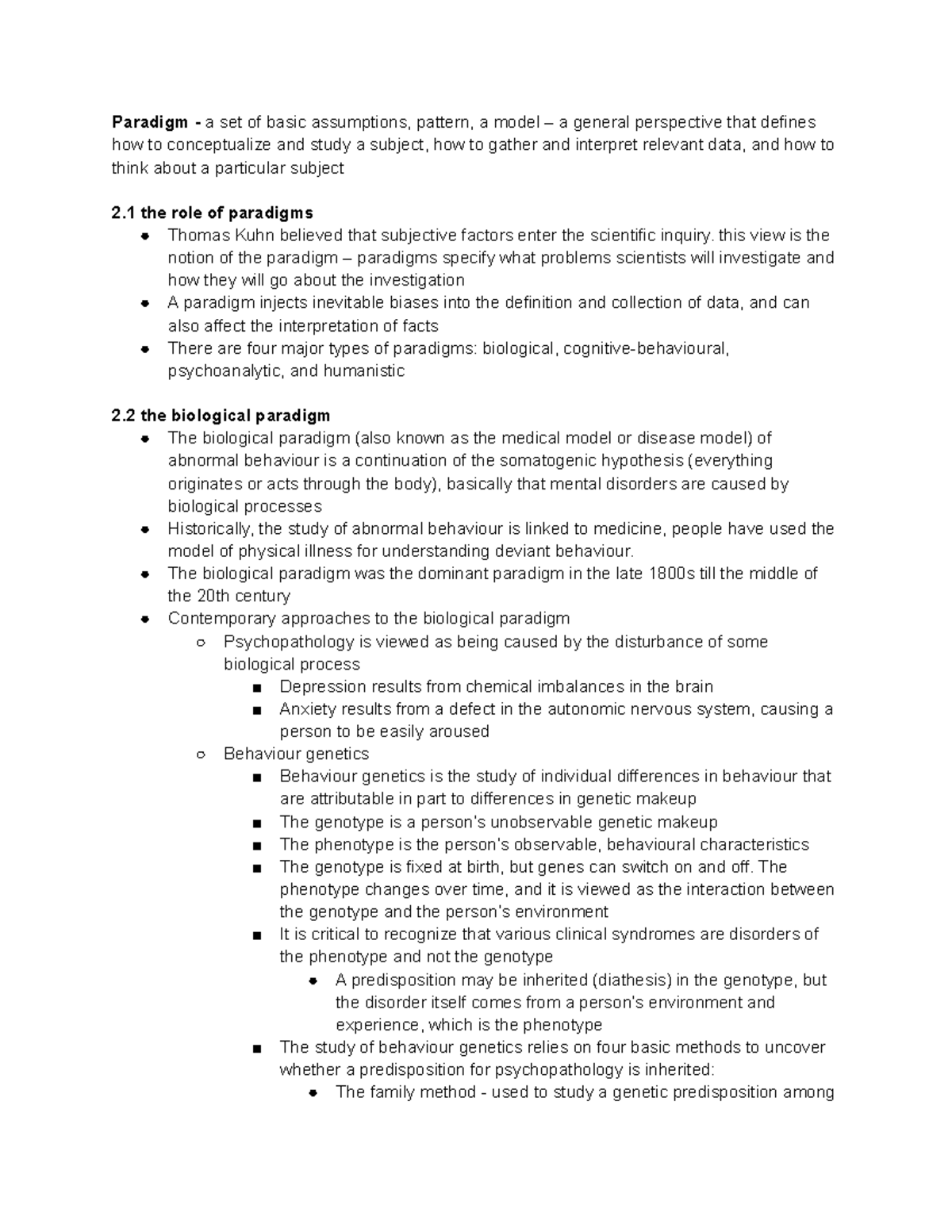 Chapter 2 Current Paradigms and Integrative Approaches - Paradigm - a ...