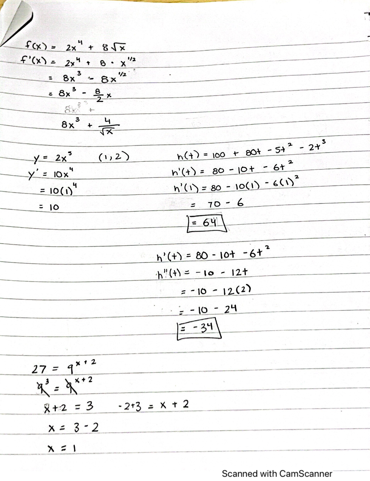 Extra math - exponential and logarithmic differentiations practice with ...