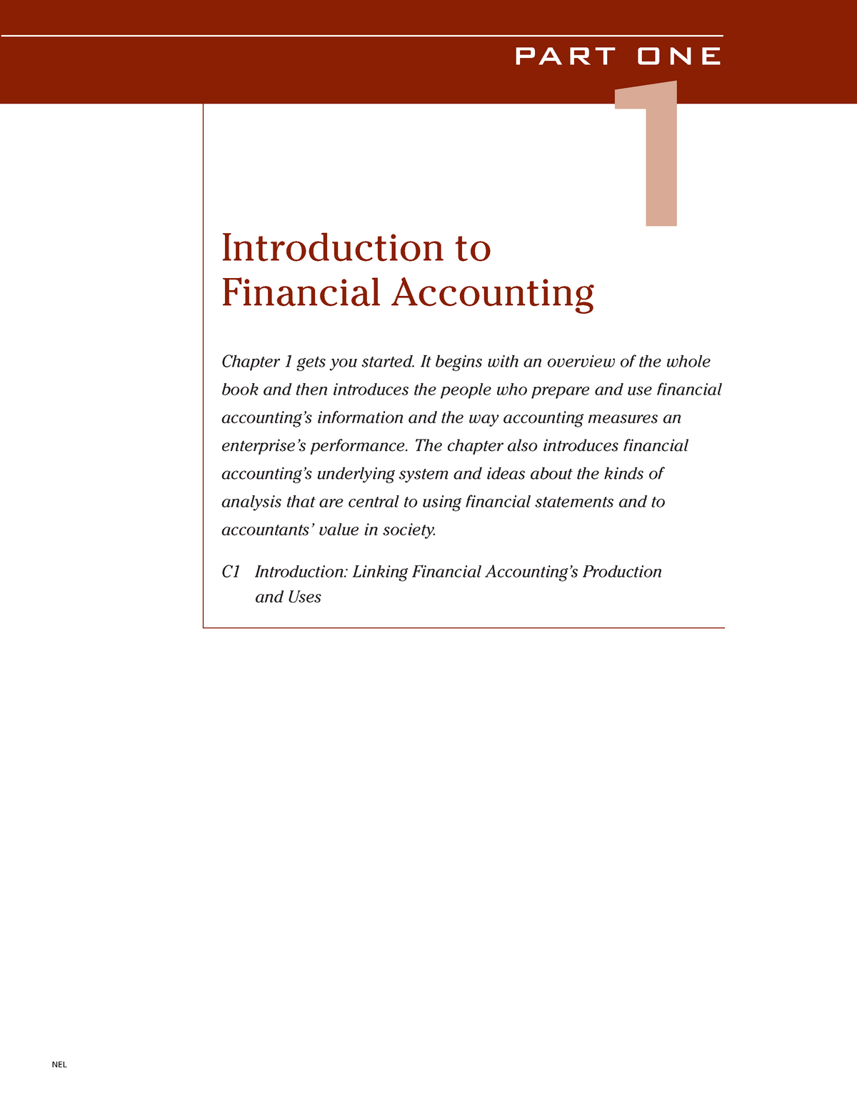 Financial Acct-C01-v3 - PART ONE 1 Introduction To Financial Accounting ...