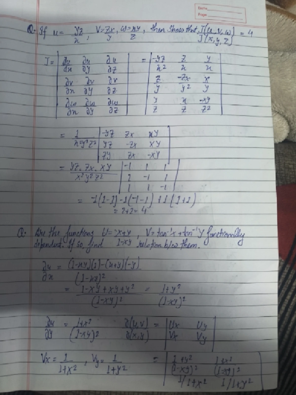 Math Unit -5 - Sumedh Comparison test let [Un[Vn be two series of the ...