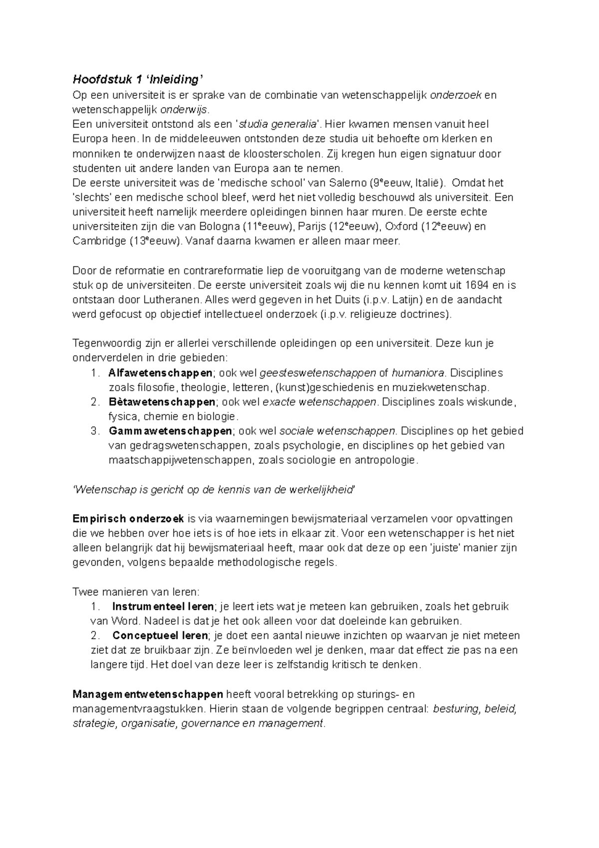 Samenvatting OIM-A - Onderzoeks- En Interventiemethodologie - Hoofdstuk ...