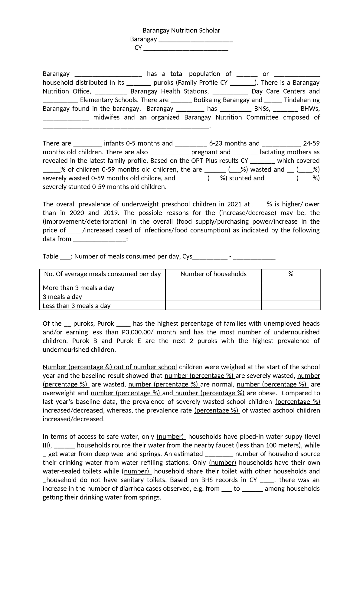 Barangay-Nutrition-Situation - Barangay Nutrition Scholar Barangay ...