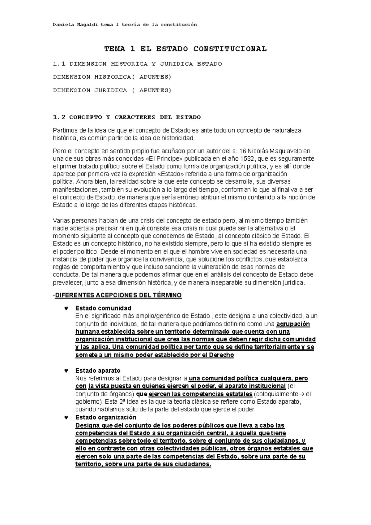 TEMA 1 EL Estado Constitucional - TEMA 1 EL ESTADO CONSTITUCIONAL 1 ...