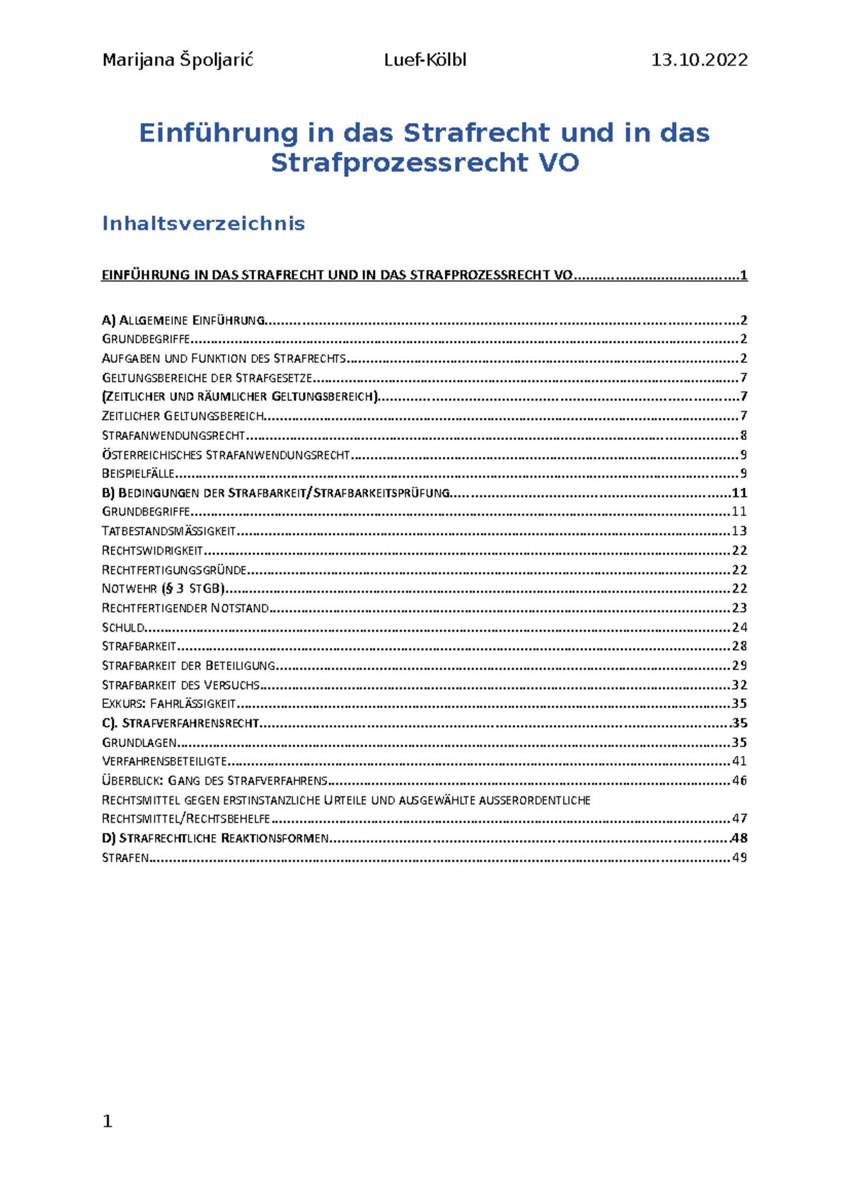 Strafrecht Fälle Mit Lösungen Pdf Einführung in das Strafrecht und in das Strafprozessrecht VO