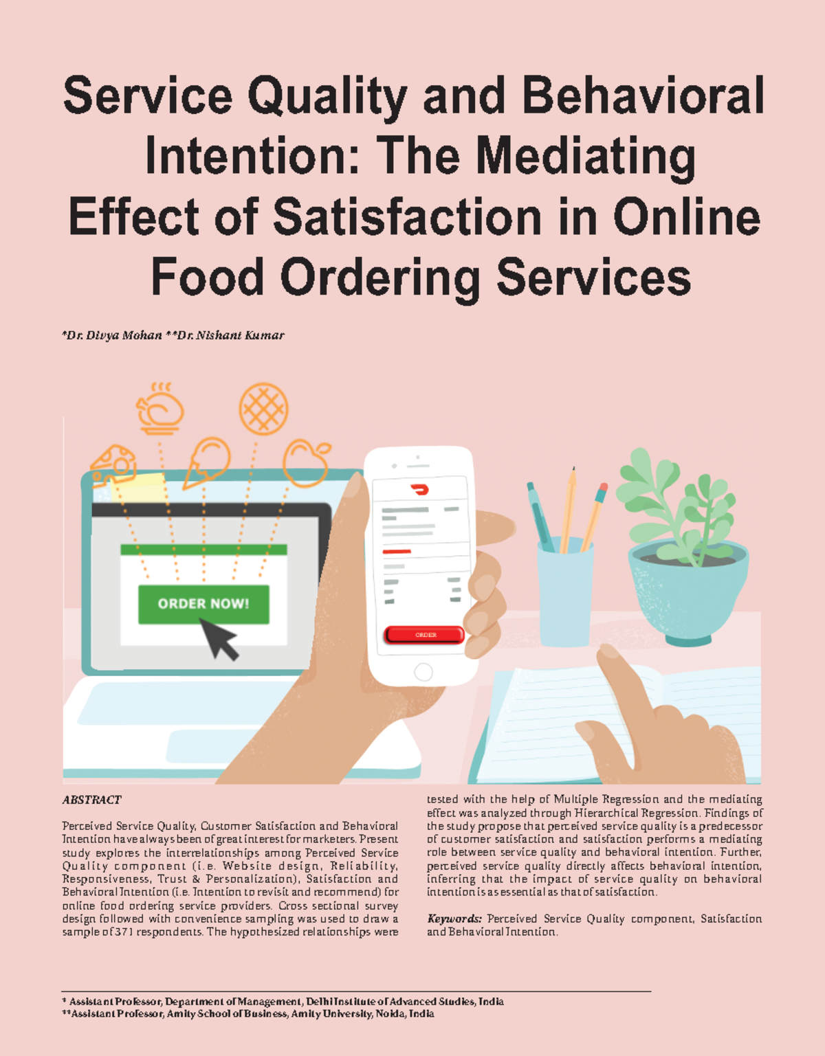 29 41 Service Quality and Behavioral Intention The Mediating Effect of ...