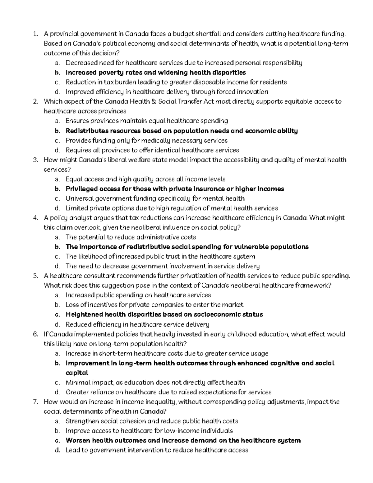 Module 1 Canadian Health Care System - A provincial government in ...