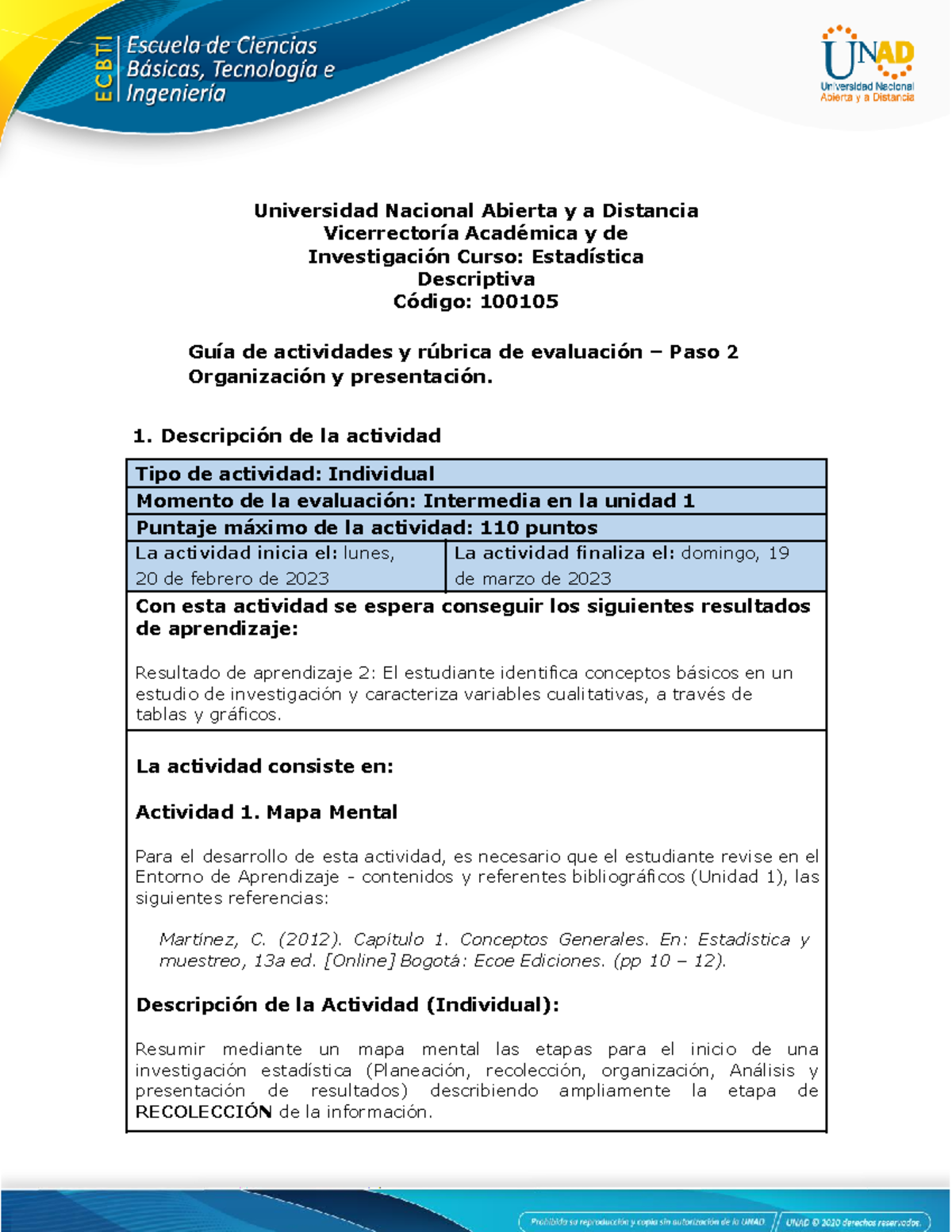 Guía De Actividades Y Rúbrica De Evaluación - Unidad 1- Paso 2 ...