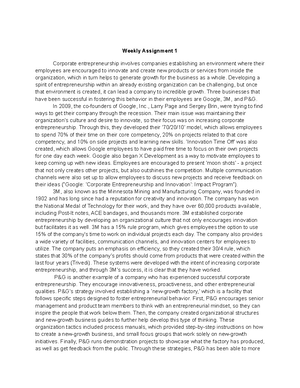 ELE 3010 Weekly Assignment 3 - Weekly Assignment 3 An example of a ...