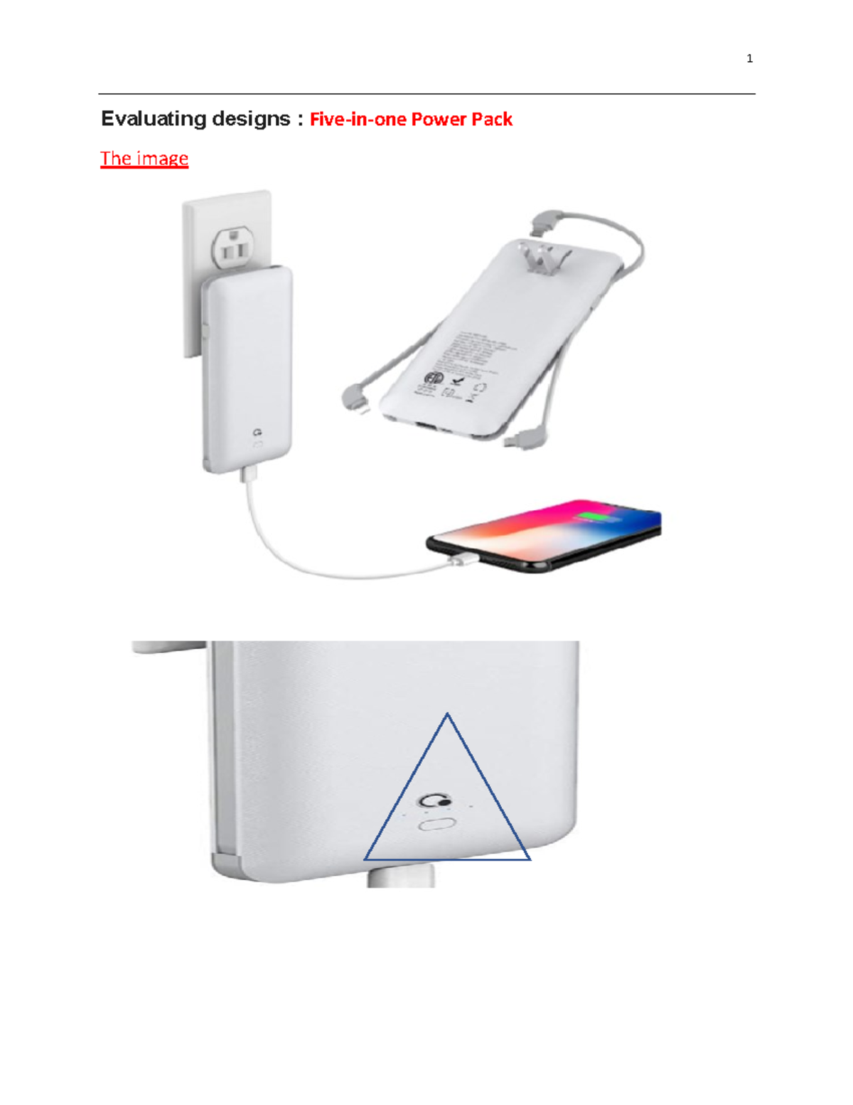 Evaluating designs - Five-in-one Power Pack - It is compatible with ...