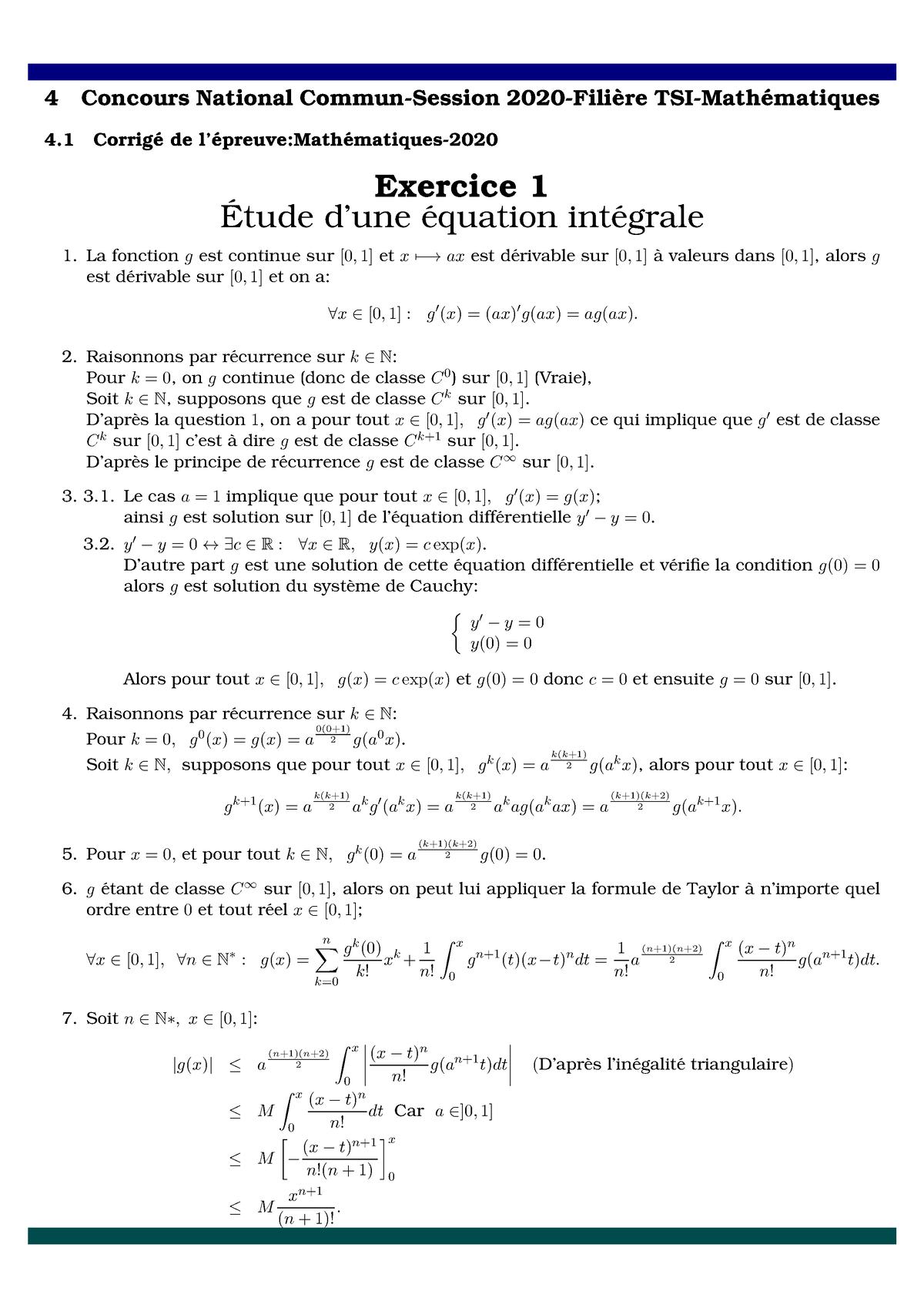 Corrige-maths-2020 - Concour - CONCOURS NATIONAL COMMUN-SESSION 2020 ...