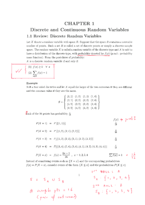 Chapter 1 MATHEMATICAL STATISTICS - STAT730 - Studocu