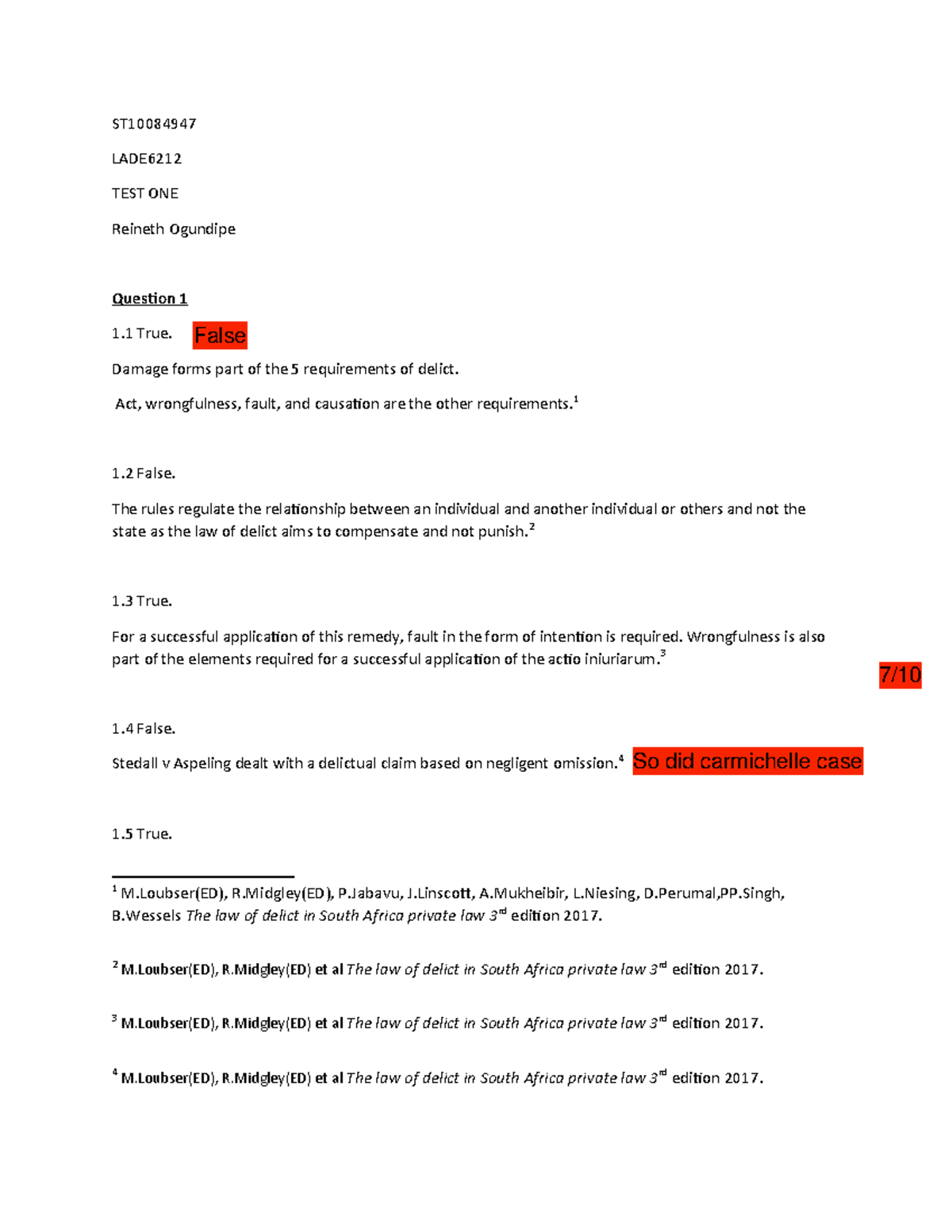 ST10084947+LADE6212+TEST+ONE - ST LADE TEST ONE Reineth Ogundipe ...