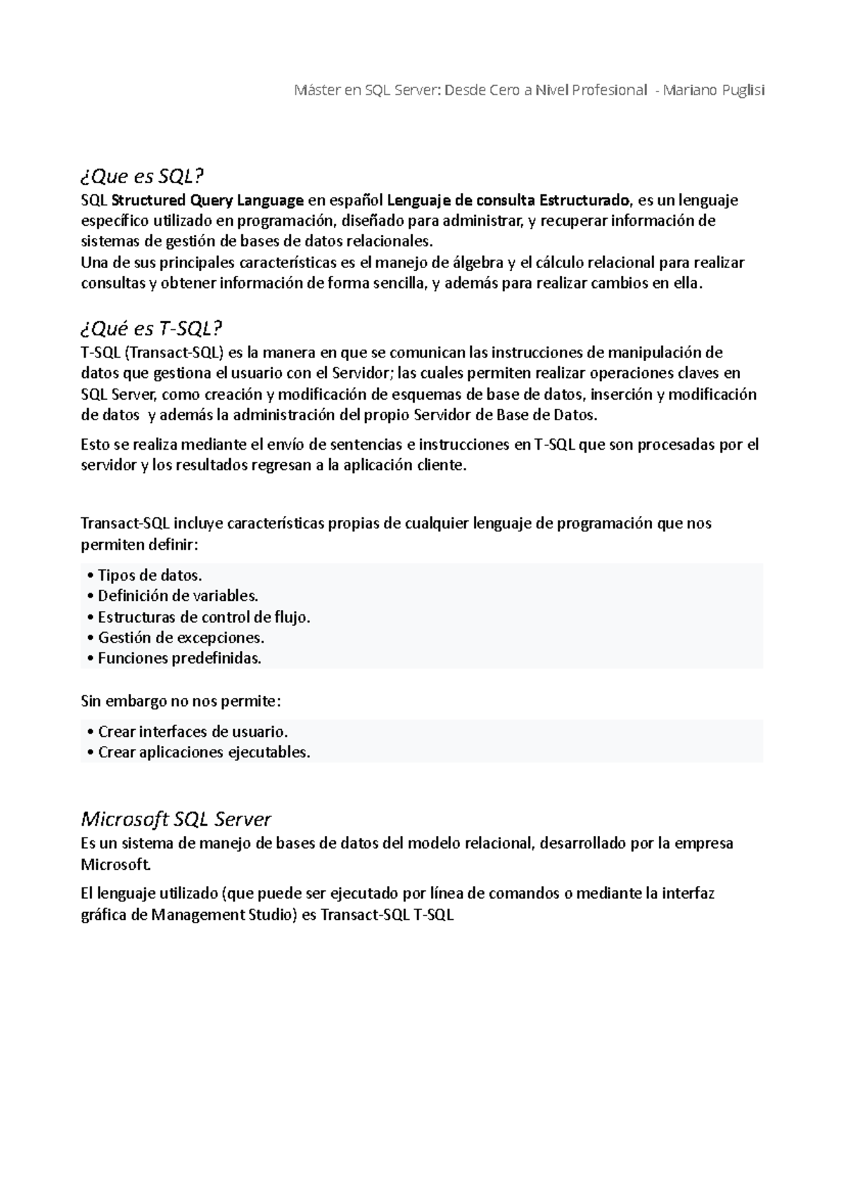 S02 - curso completo de microsoft sql - Máster en SQL Server: Desde ...