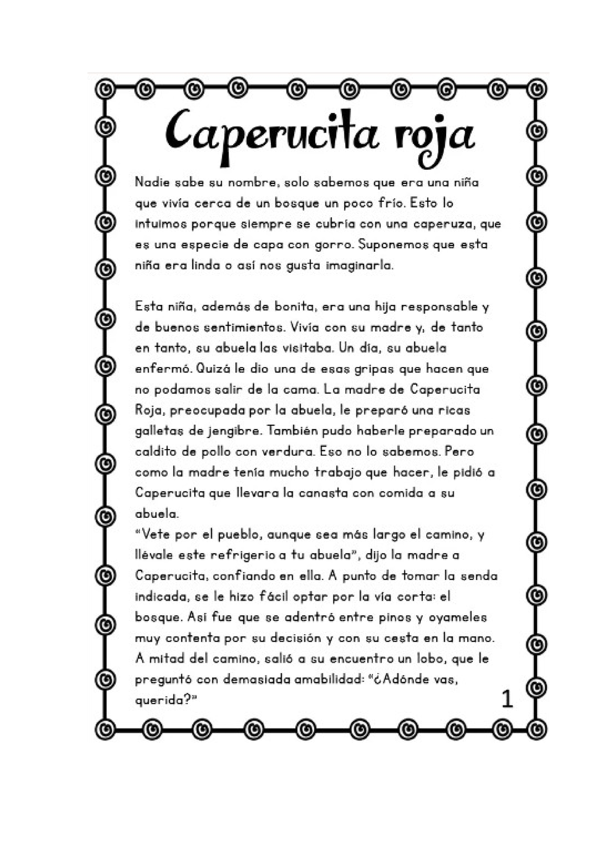 Caperucita Roja Cuentos Populares Walt Disney 1 97884 2169