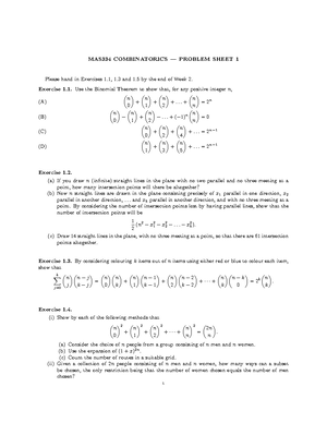 Combinatorics Tutorial Solutions to Example Sheet 3: Rook polynomials ...