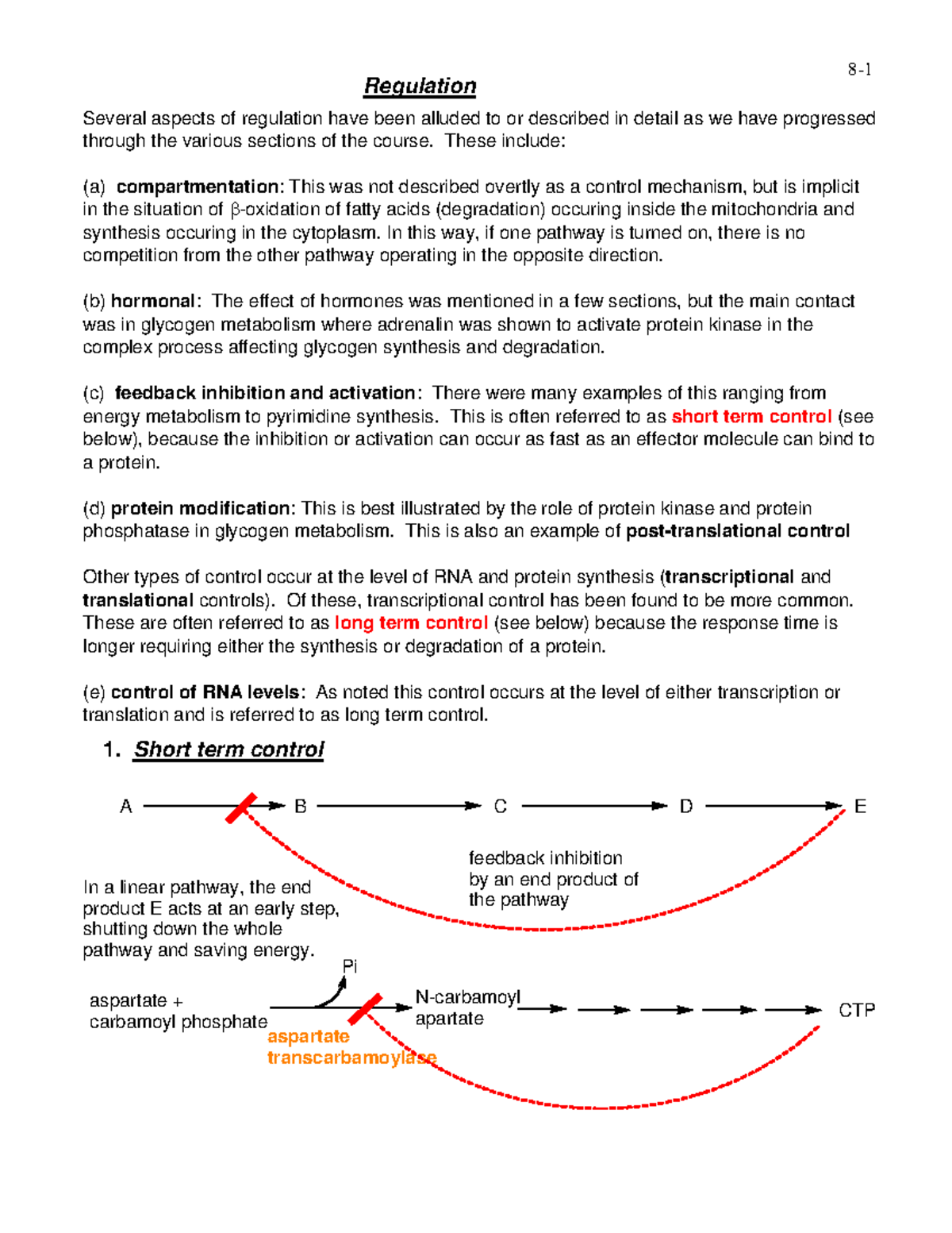 Lecture notes, lecture section 8 - 2016/2017 - Regulation Several ...