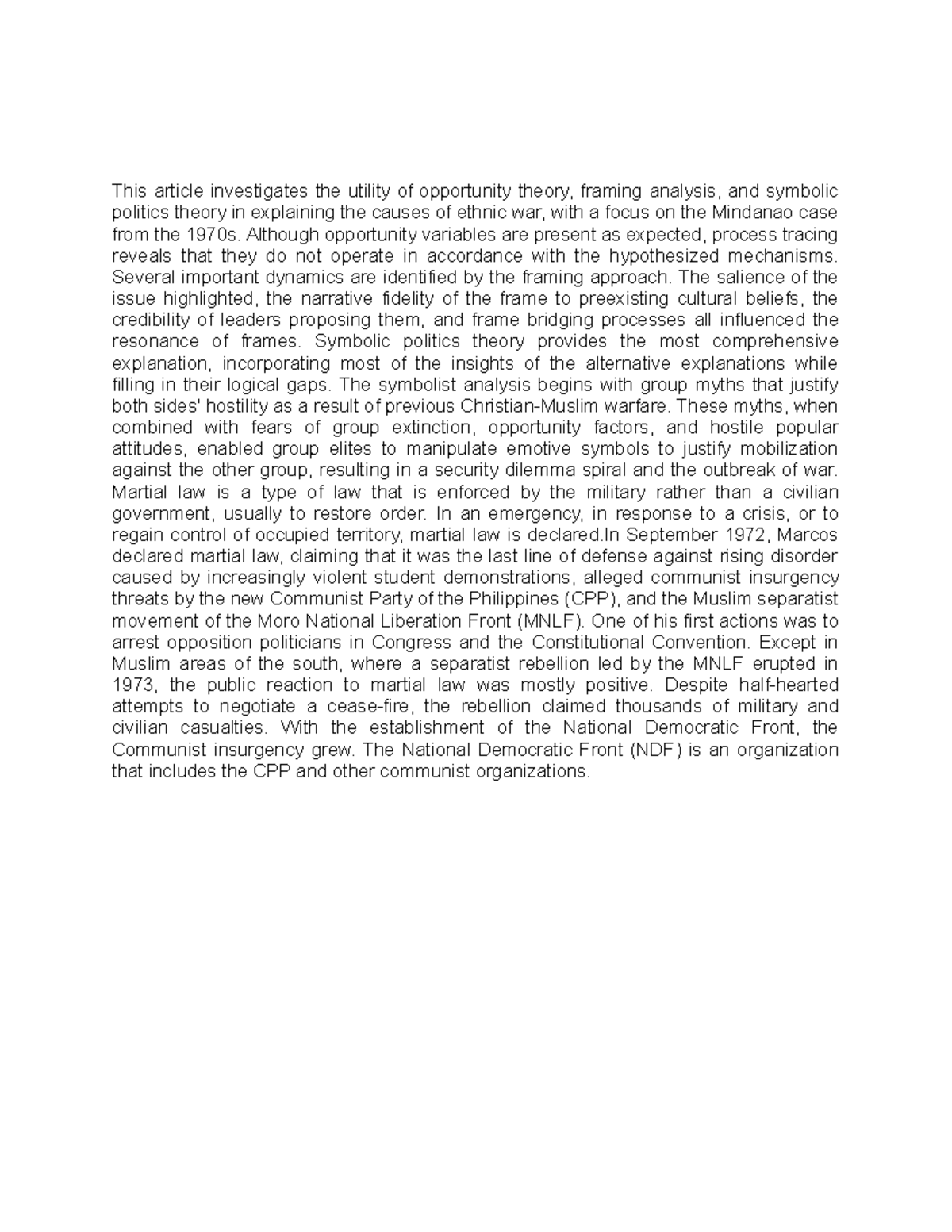 Reflection Essay - Culture - This article investigates the utility of ...