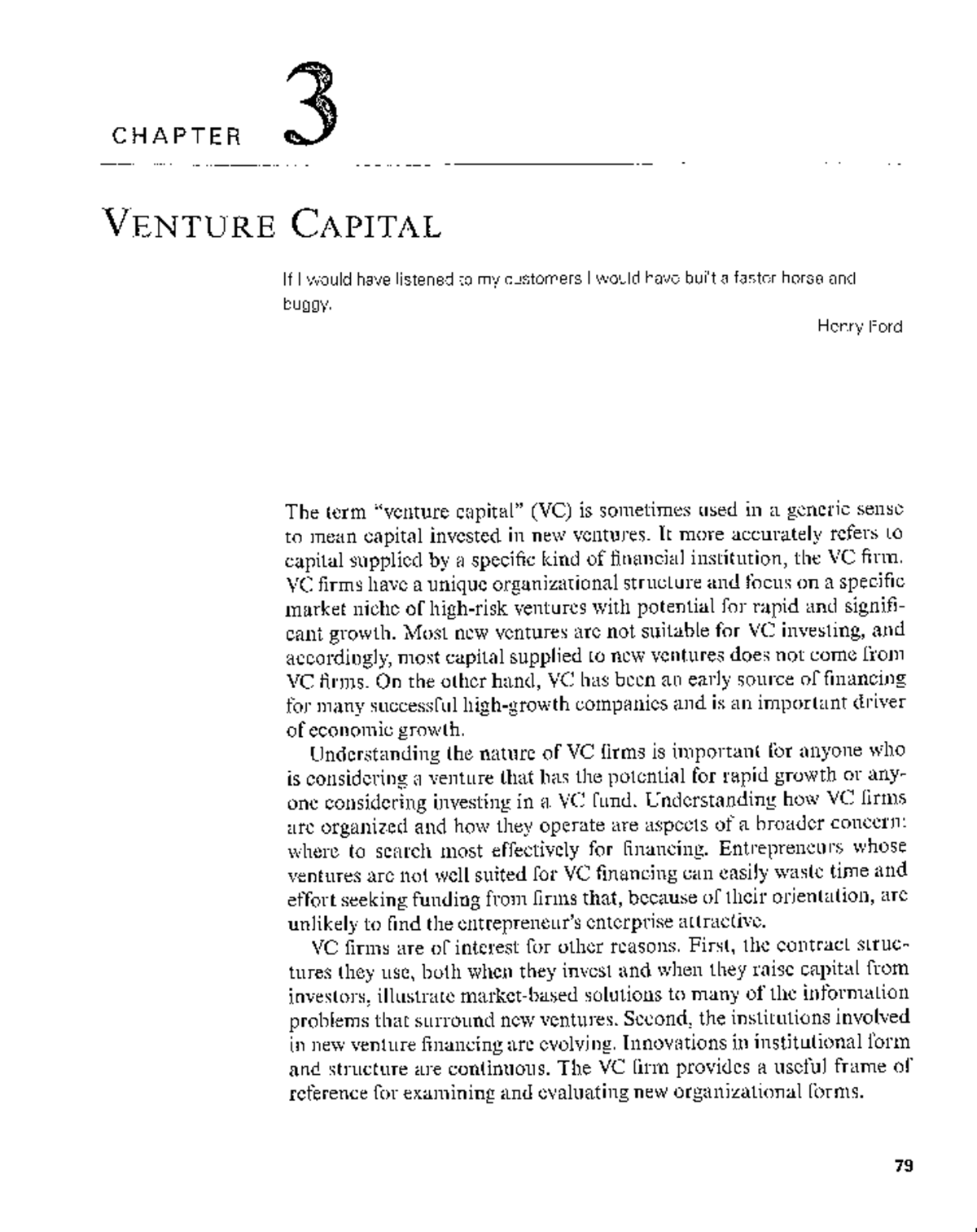 Chapter 3 - Venture Capital - Entrepreneurial Finance - Studocu