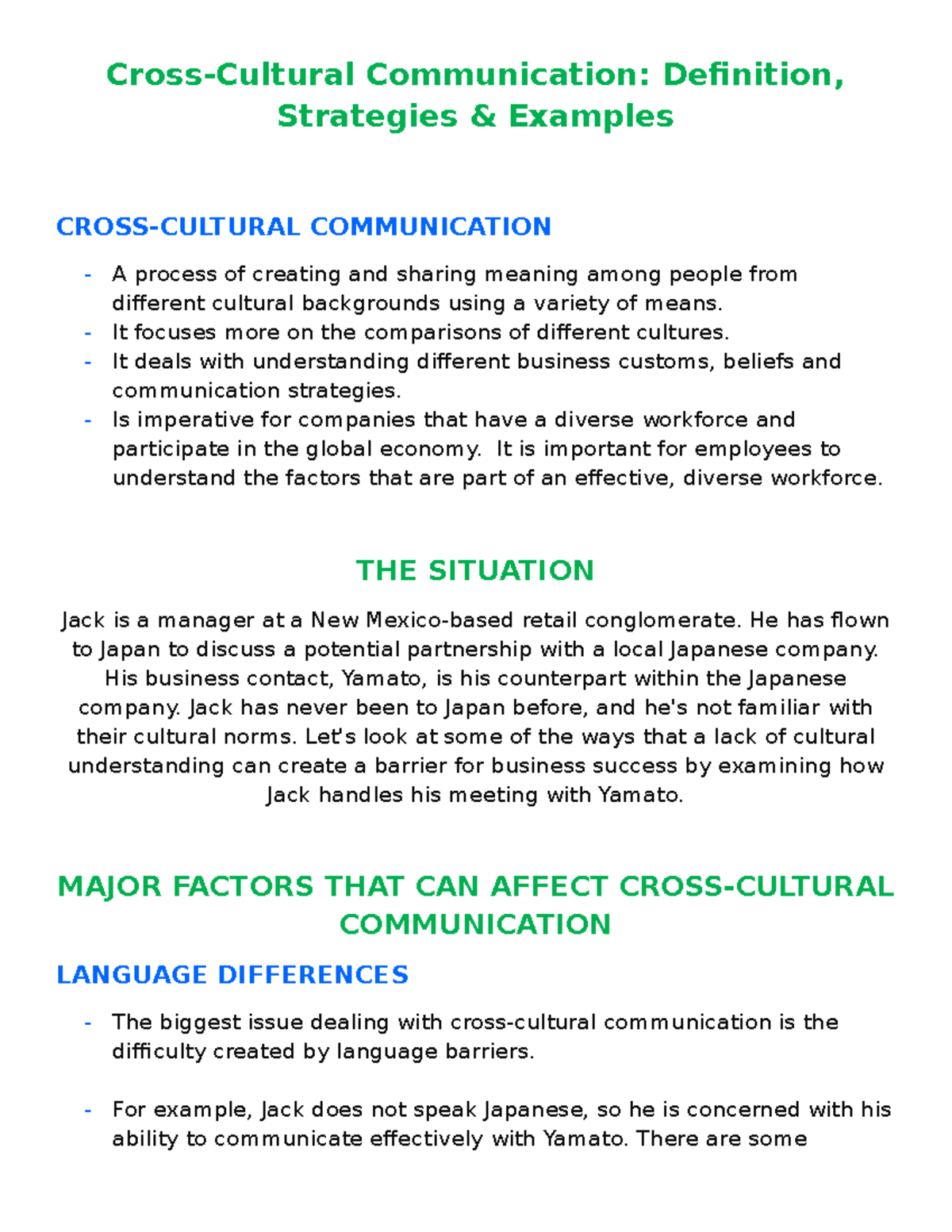 What Is Cross Cultural Communication With Examples