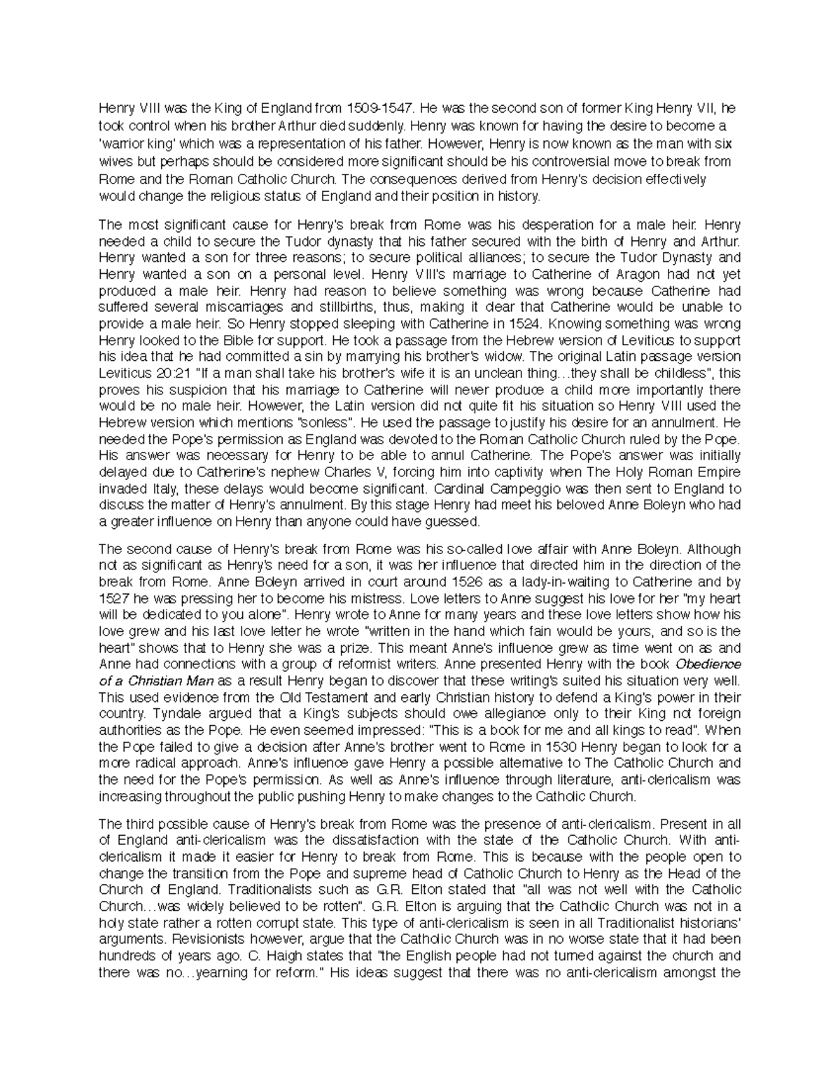 Henry vii essays image