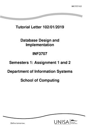 INF3707-fundamentals 1 Practice Solutions - ________________ A Practice ...