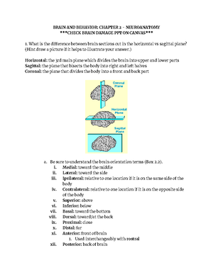 B+B Class Notes (Exam 1) - Lecture 1 - January 15, 2019 TEST (4/7): 44 ...