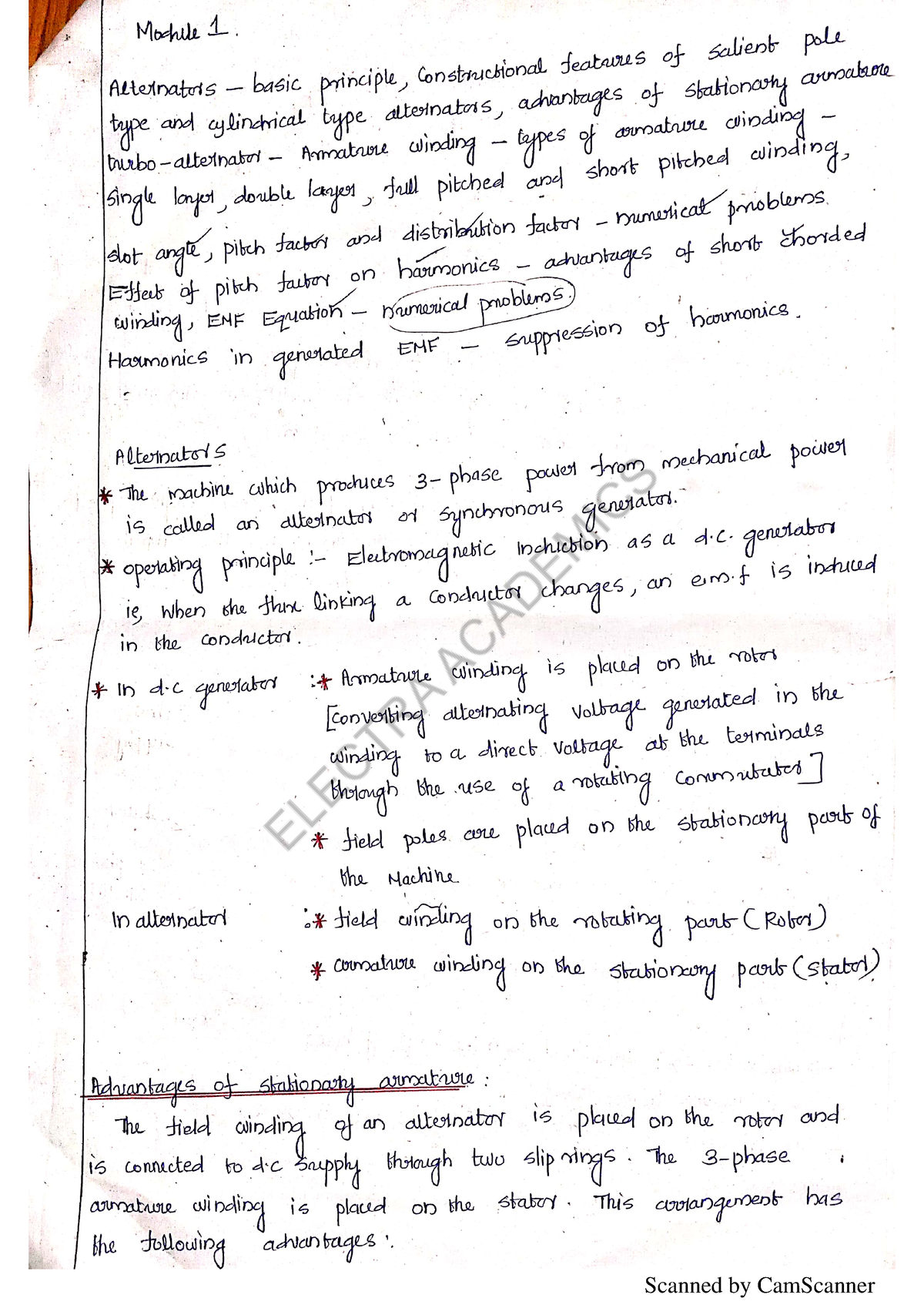 EE202-synchronous and induction motor- module-1 - Electrical ...