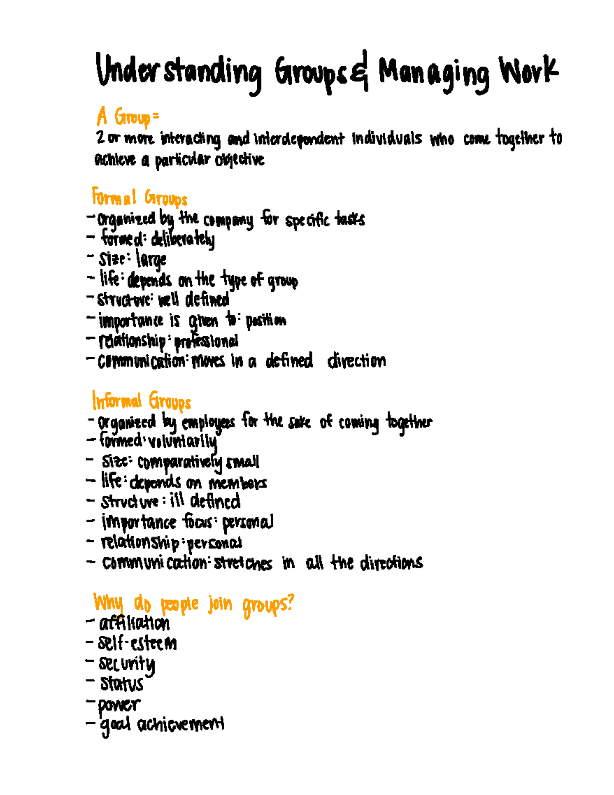 Understanding Group And Managing Work - Understanding Groups D Managing ...