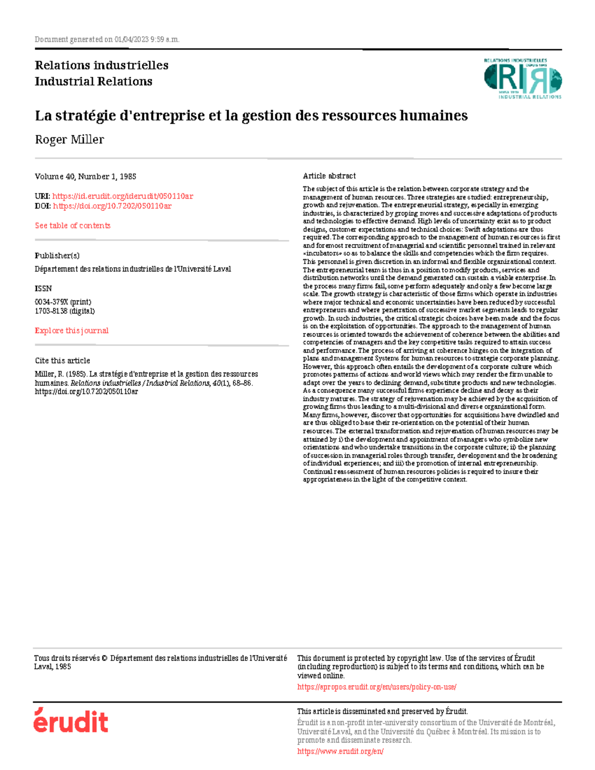 comment élaborer un plan de gestion stratégique des ressources humaines