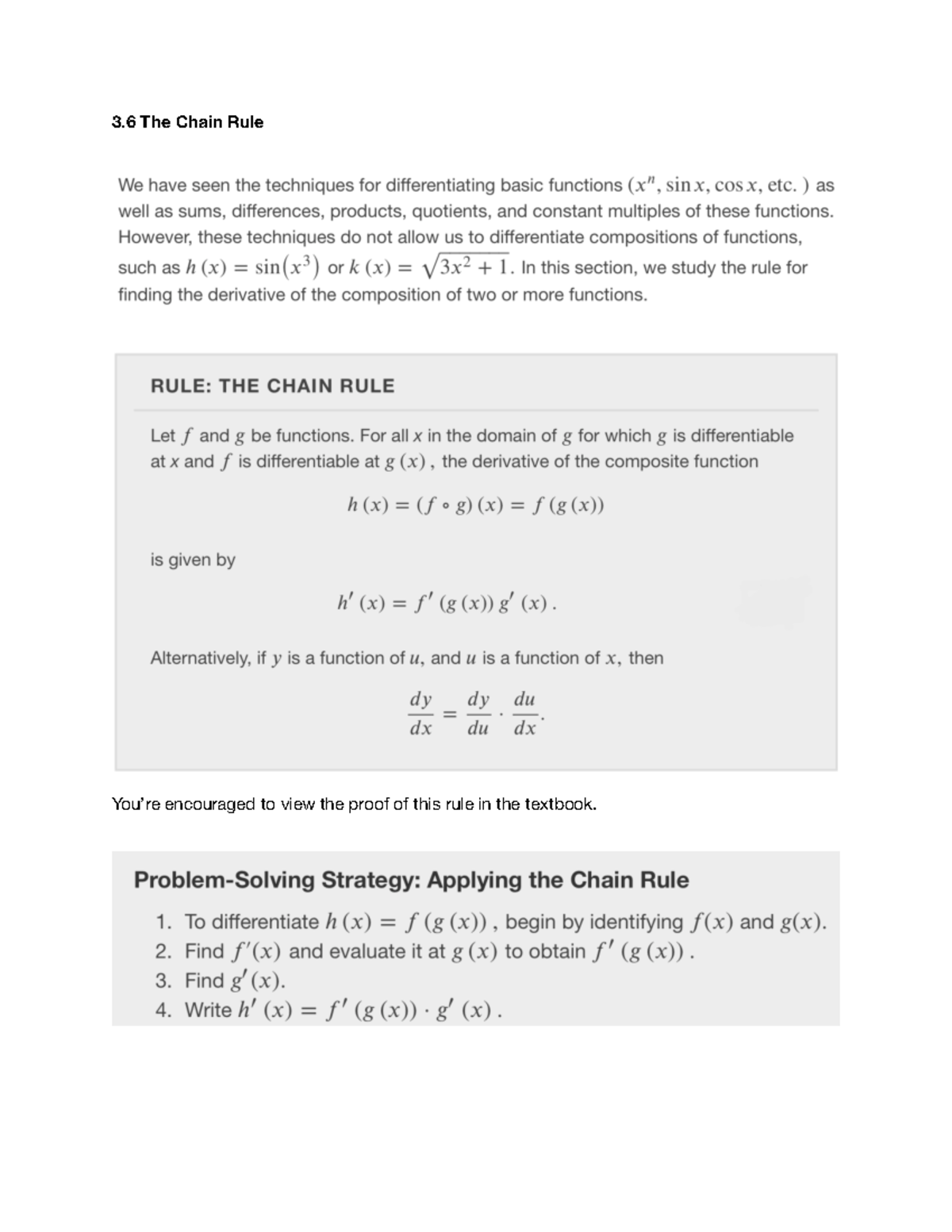 Calc 110 - lecture notes - 3 The Chain Rule You’re encouraged to view ...