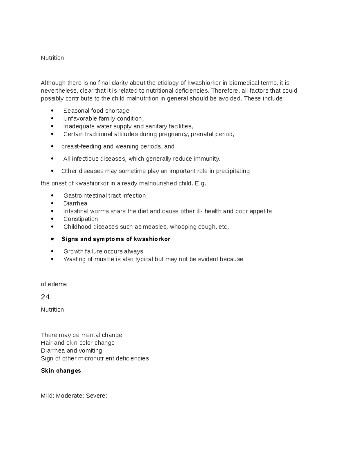 Nutrition notes 2 Nutrition Although there is no final clarity about