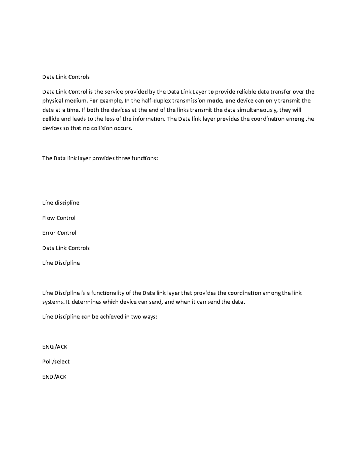 Data Link Contr-WPS Office - Data Link Controls Data Link Control is ...
