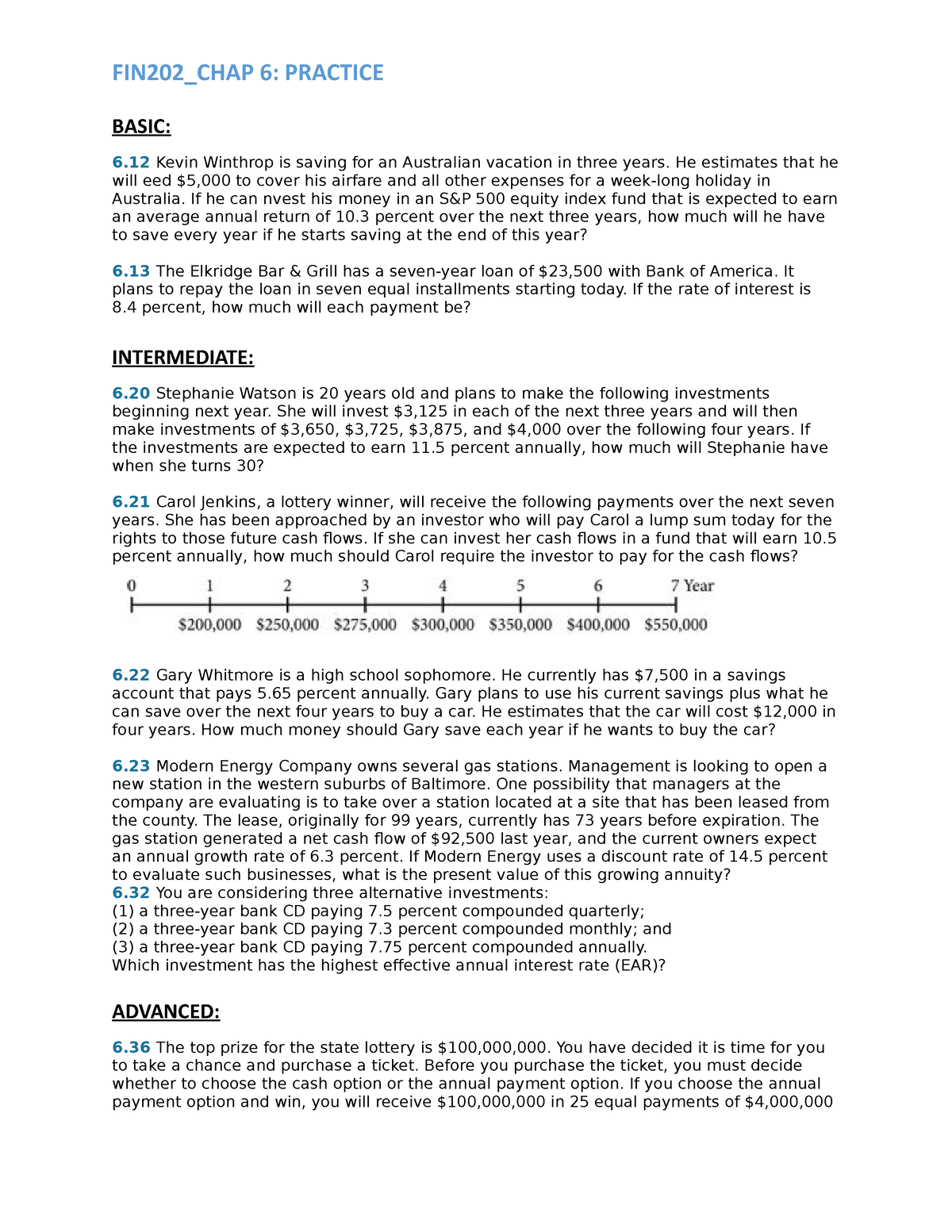 FIN202 Chap-6 Selected-exercises - FIN202_CHAP 6: PRACTICE BASIC: 6 ...