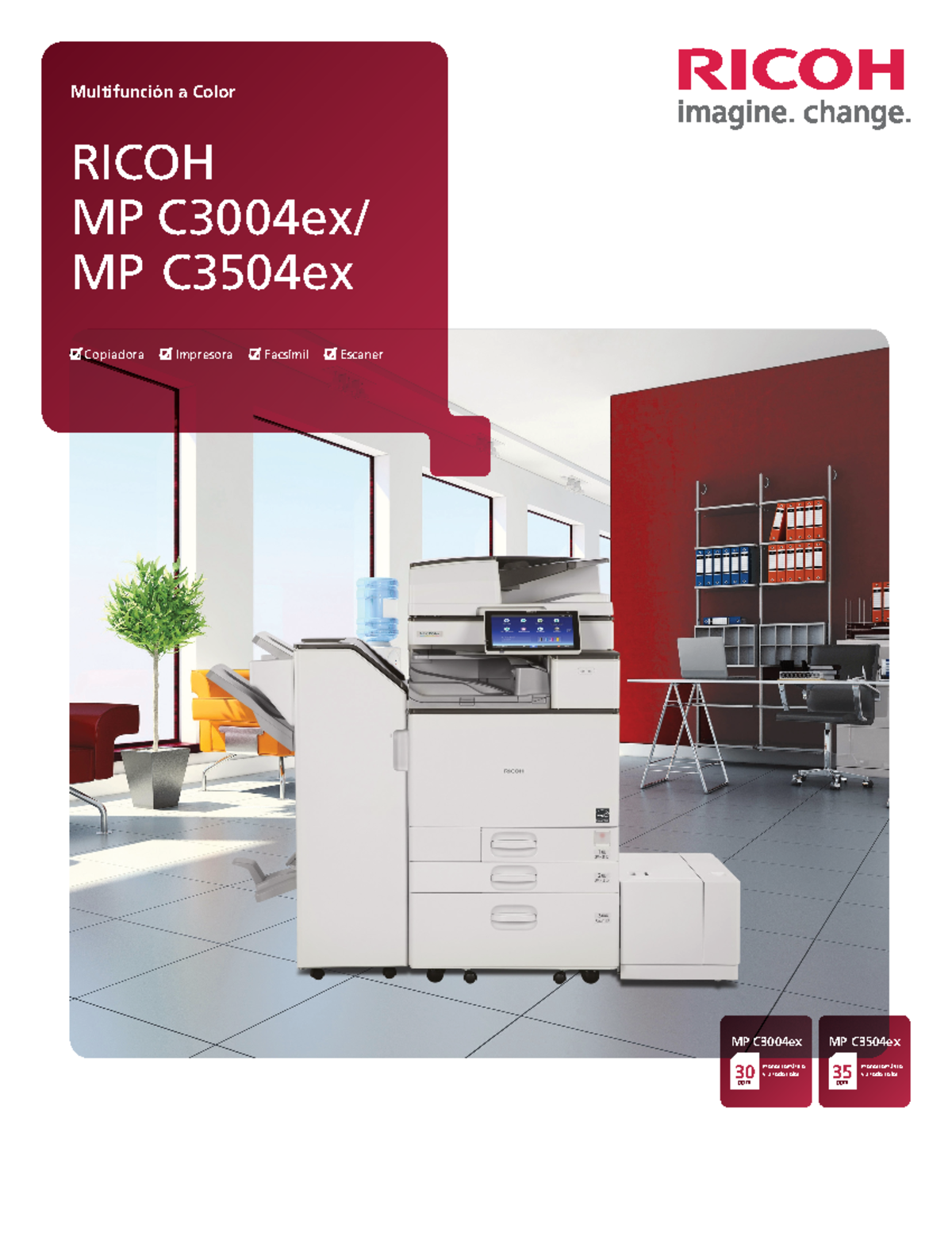 Ricoh MP C3004ex C3504EX Brochure ES - RICOH MP C3004ex/ MP C3504ex MP ...