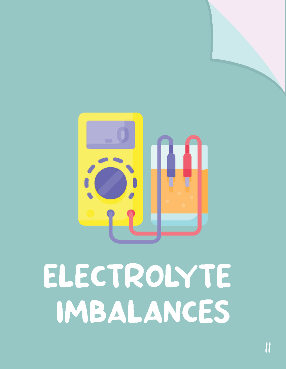 Nursing fluid and electrolyte template ELECTROLYTE IMBALANCES
