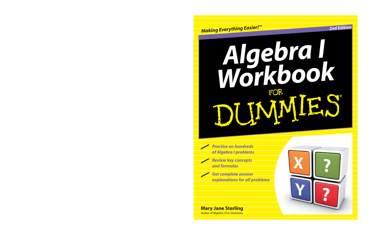 Algebra I Workbook for Dummies, 2nd Edition (For Dummies (Math Science ...