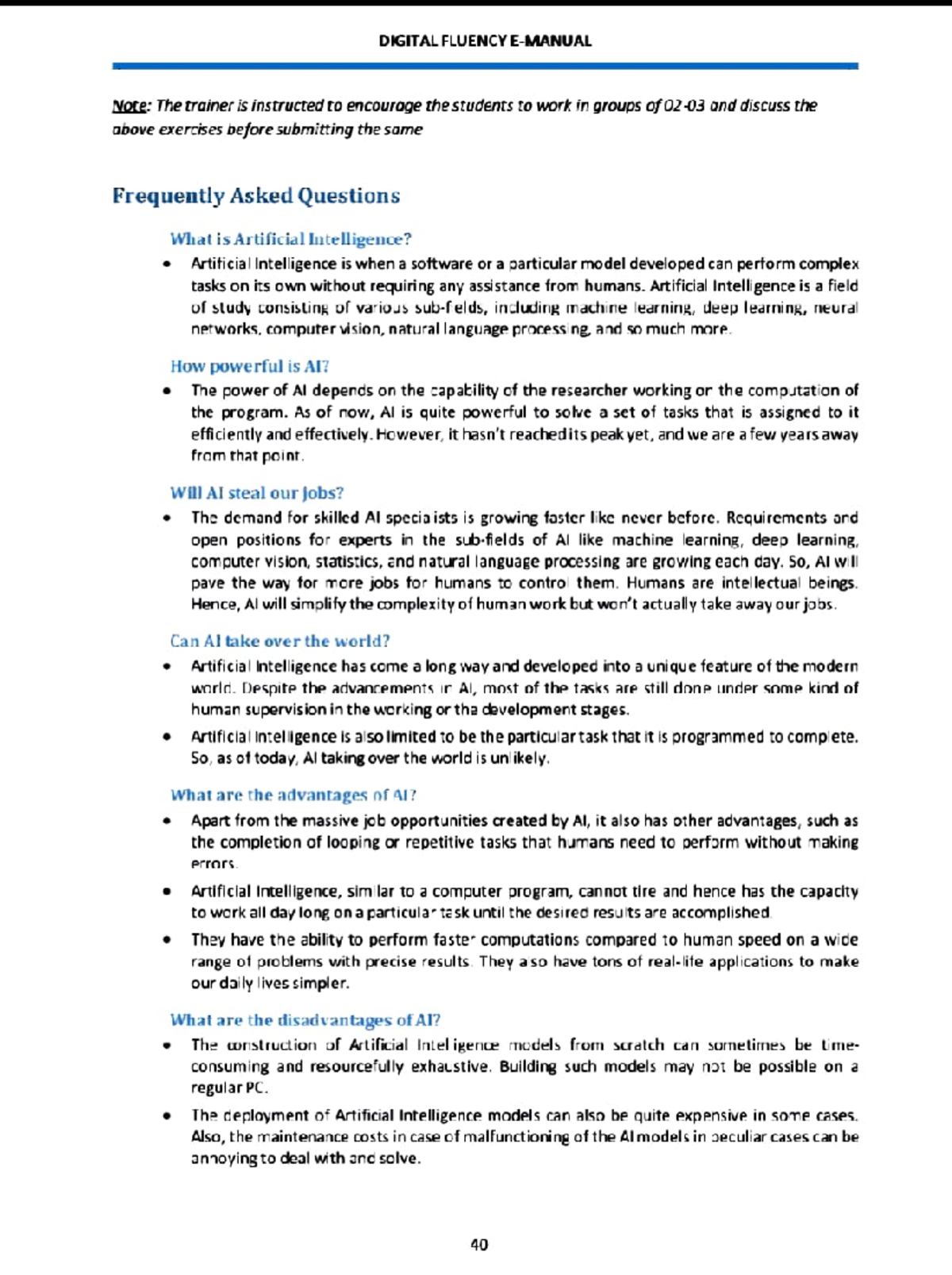 DF notes - All 1 mark questions of df chapter 1 - DIGITAL FLUENCY Note ...