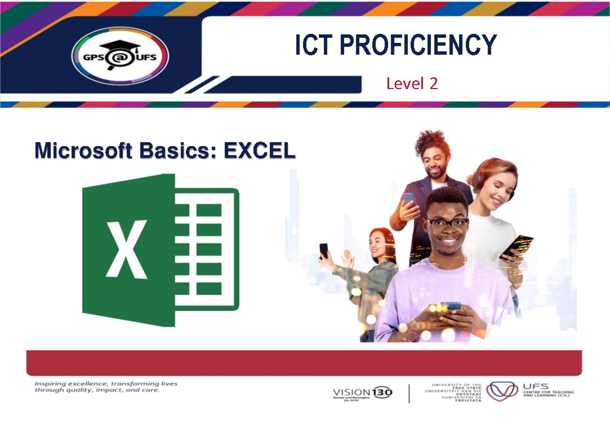 Theme 1 04 Excel Basics new - ICT PROFICIENCY Level 2 Microsoft Basics ...