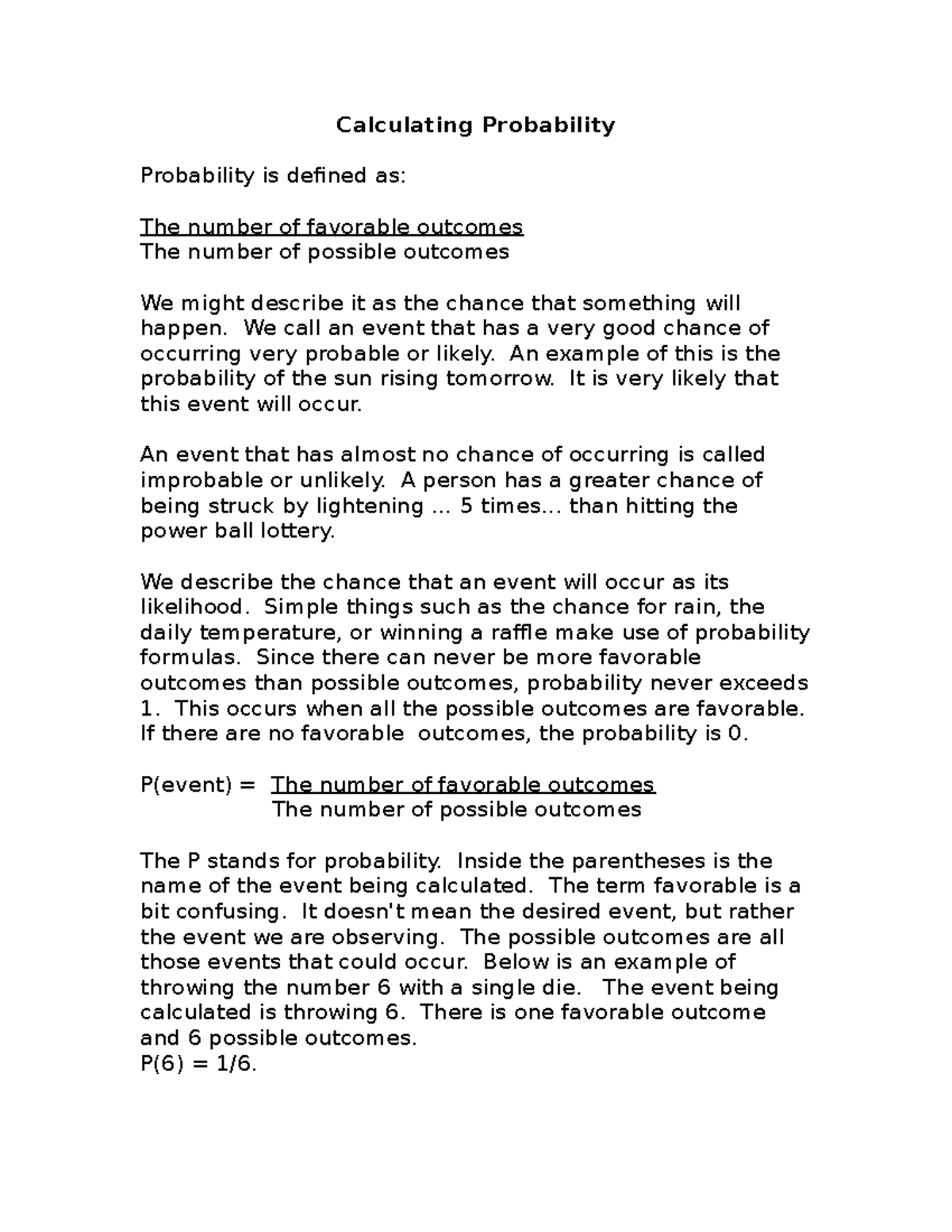 How to calculate probability with definitions and examples ...