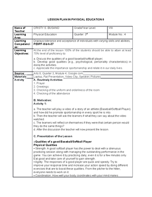 Non Verbal Comminucation - LESSON PLAN I. OBJECTIVES LEARNING ...