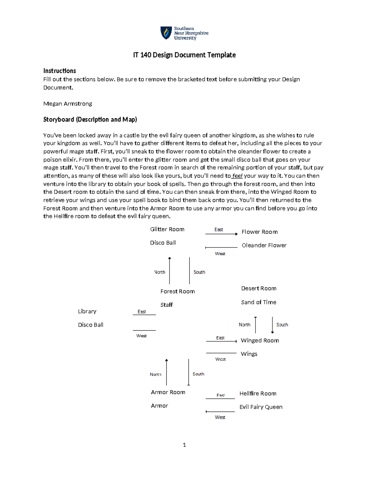 IT 140 Design Document Module 5 - IT 140 Design Document Template ...