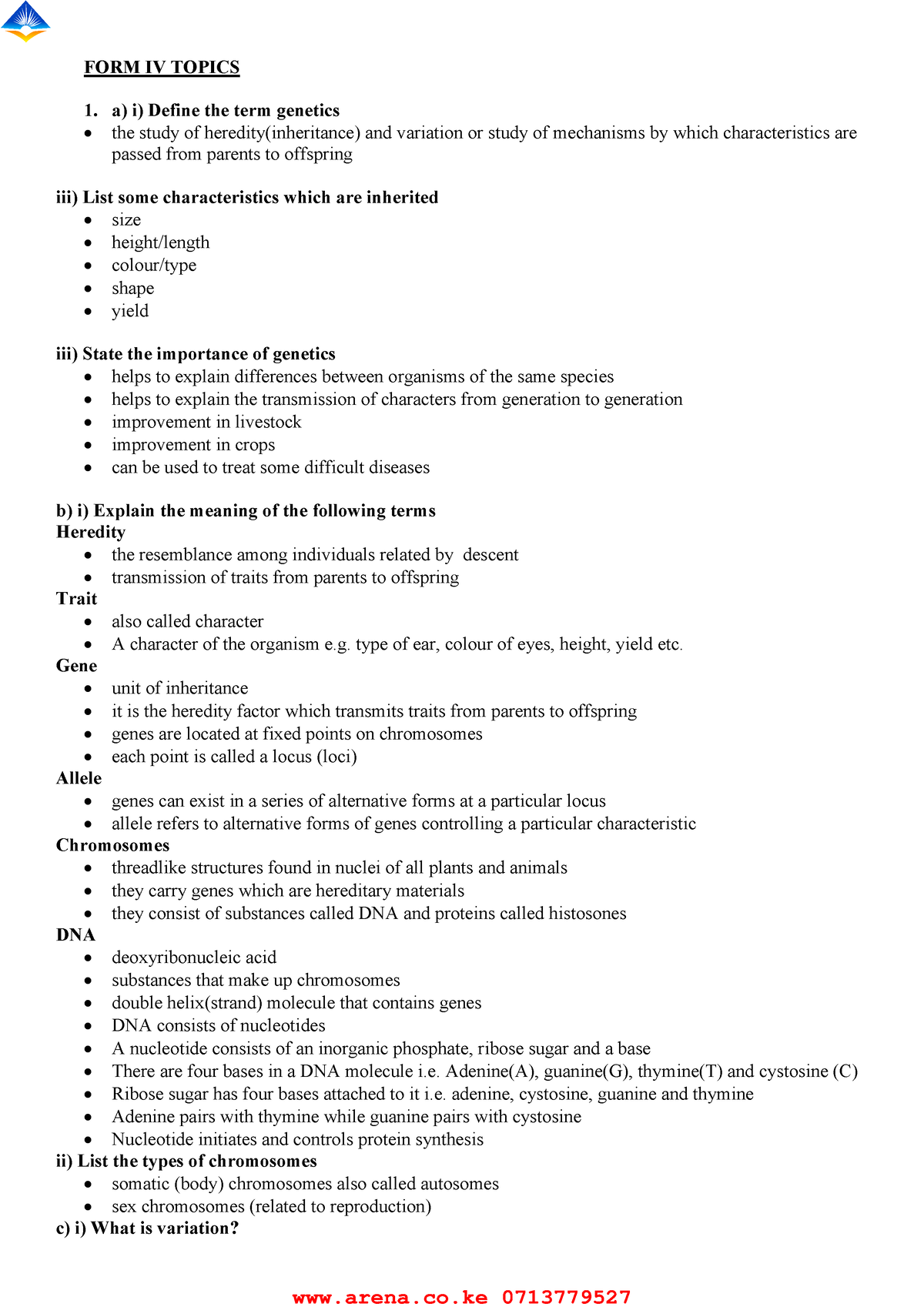 biology form 4 essay questions