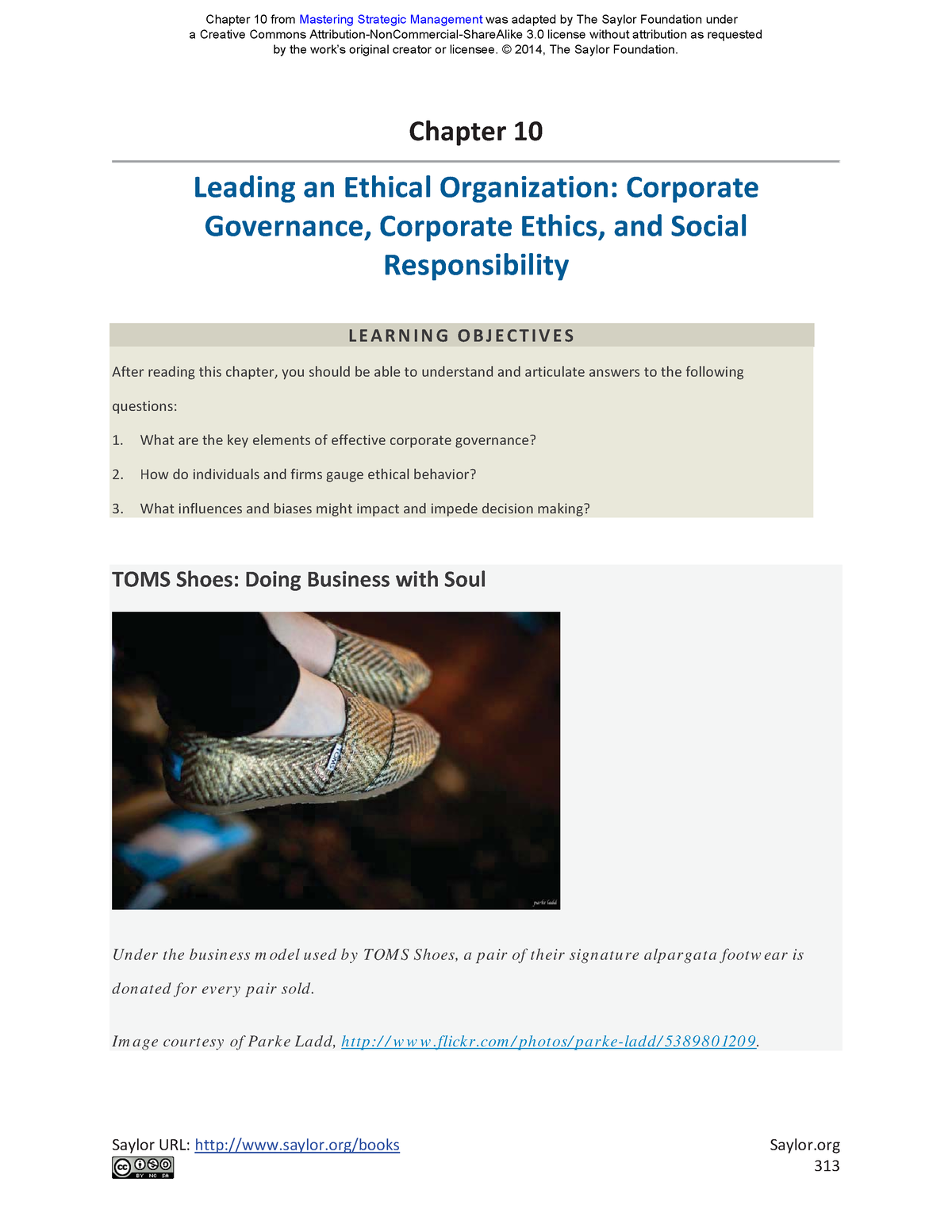 WK7 CH10 Leading Ethical Organization - Saylor URL: Saylor/books Saylor ...