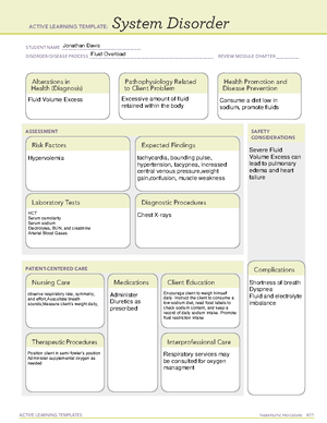 Respiratory Alkalosis-ATI - ACTIVE LEARNING TEMPLATES THERAPEUTIC ...