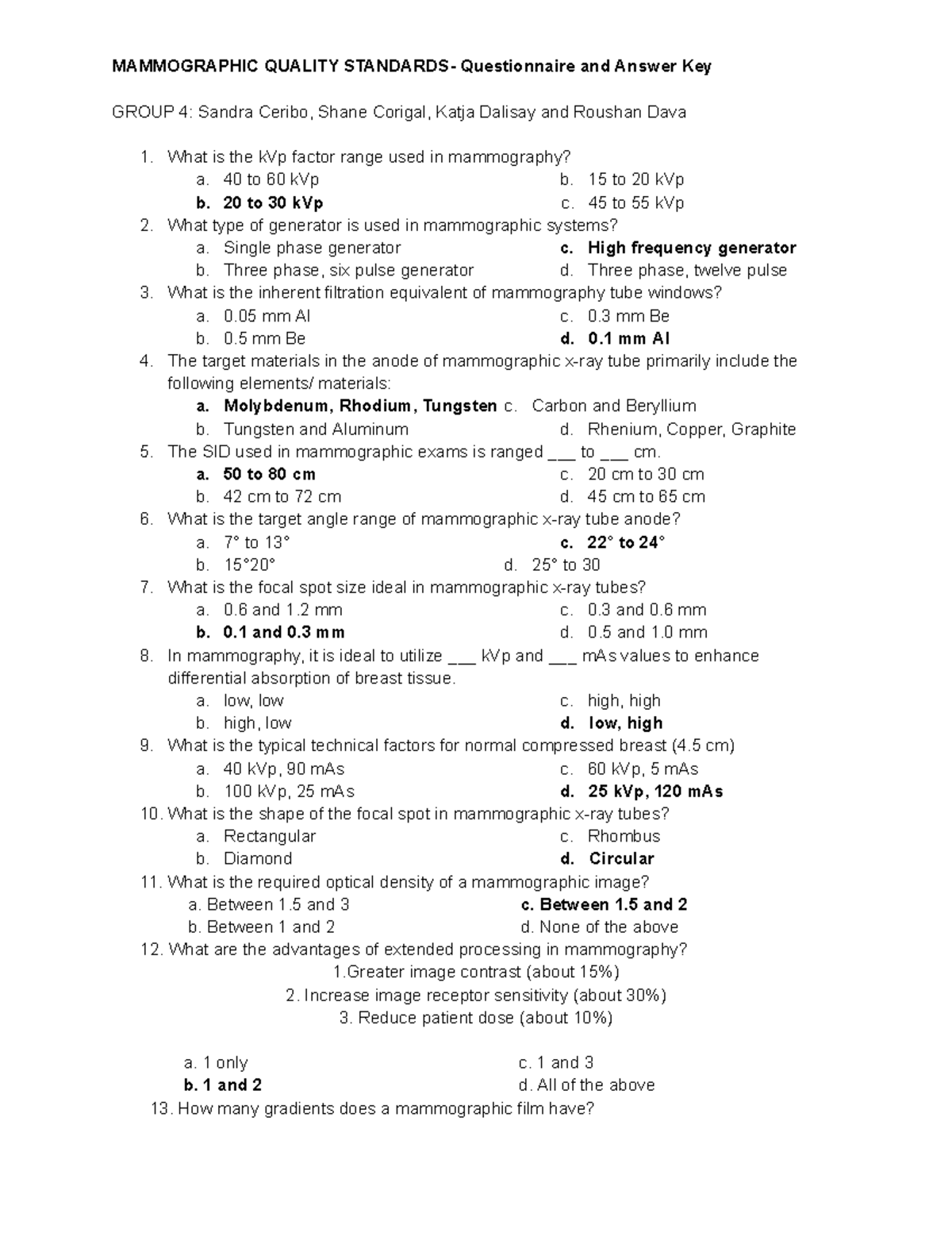 Inbound 4405164406661304304 MAMMOGRAPHIC QUALITY STANDARDS