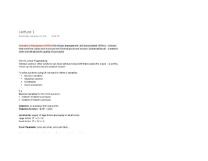 Supply Chain Management - OPMGT 301 - Studocu