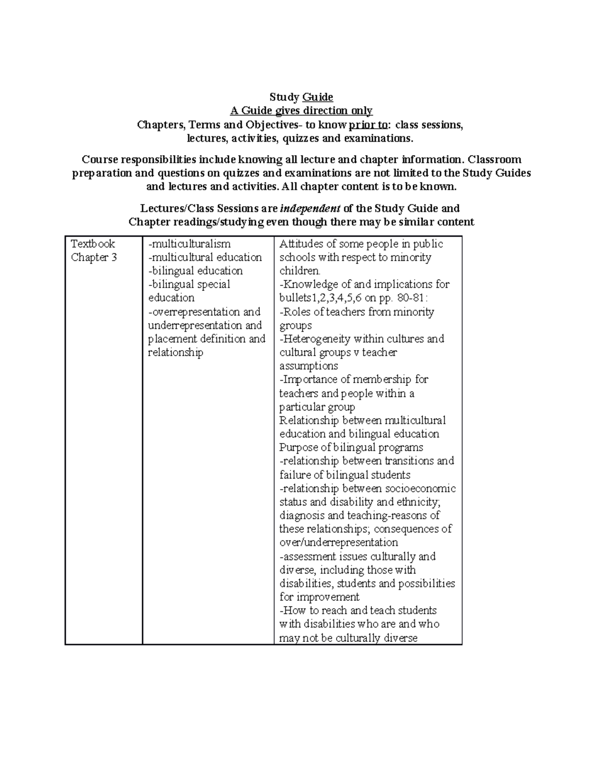 Study Guide-Chapter 3-G And B - Study Guide A Guide Gives Direction ...