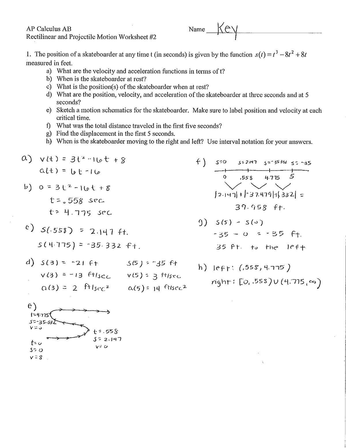 Motion ws 2 answers - Mechanical Engineering - Studocu